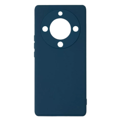Бампер Honor X9a 5G ZIBELINO Soft Matte синий с микрофиброй