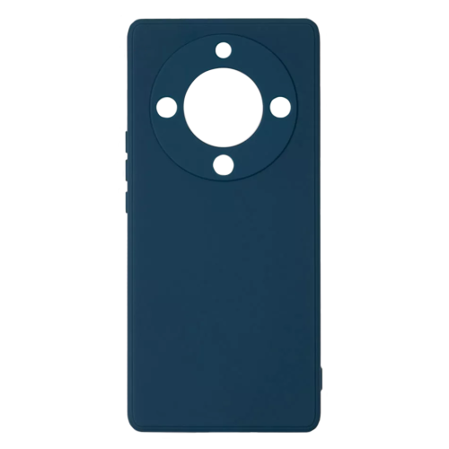 Бампер Honor X9a 5G ZIBELINO Soft Matte синий с микрофиброй