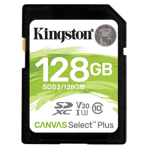 Карта SD 128 GB Kingston SDS2/128GB Canvas Select Plus Class10