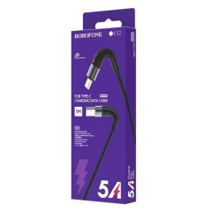 Кабель USB 2.0 A вилка - Type C 1 м Borofone BX32 Munificent 3А черный