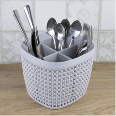 Подставка для столовых приборов Idea Пирула, пластик, 17х14 см, смоки (М 1168)(356852)