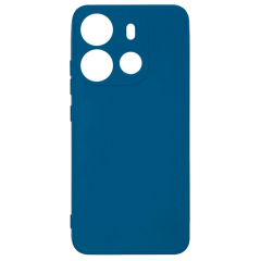Бампер Tecno Spark Go 2023/Pop 7 Pro ZIBELINO Soft Matte синий с микрофиброй