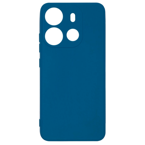 Бампер Tecno Spark Go 2023/Pop 7 Pro ZIBELINO Soft Matte синий с микрофиброй