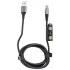 Кабель USB 2.0 A вилка - 8pin/microUSB/Type C 1.2 м Olmio Магнитный
