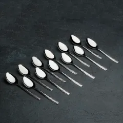 Ложка столовая, набор, «Паритто», нерж., h=19 см, 12 пр.(3899495)