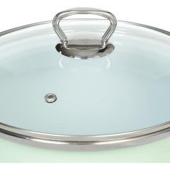 Кастрюля Сантэкс, Слм, эмаль, индукция , 5л, салатовый ментол, 1-2450111 (337807)