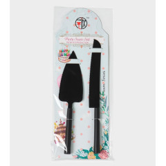 Набор кондитерский Доляна Black, 2 пр.(лопатка, нож), черный (9847212)