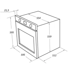 Духовка электрическая Maunfeld EOEFG.566RIB.RT