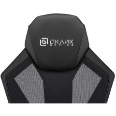 Кресло игровое Оклик -121G черный искусст.кожа/сетка