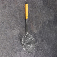 Сито-дуршлаг Шафран, дер. ручка, 44 см, Ф18 см (9944545)