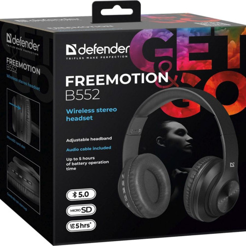 Гарнитура Bluetooth DEFENDER B552 черные