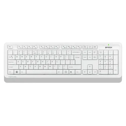 Клавиатура + Мышь A4 Fstyler FG1010 клав:белый/серый мышь:белый/серый USB Multimedia