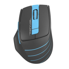 Мышь A4 Fstyler FG30 серый/синий оптическая (2000dpi) беспроводная USB (5but) голубая