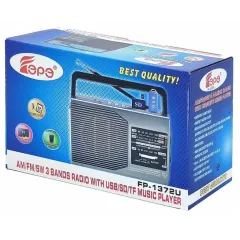 Радиоприемник FEPE FP-1372U черный