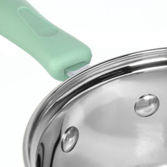 Ковш нерж. Daniks Гринери, индукция, силикон.руч., 1,7 л.(SD-23-16SP)