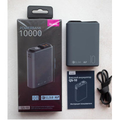 Повербанк 10000 мАч Olmio QS-10 темно-серый
