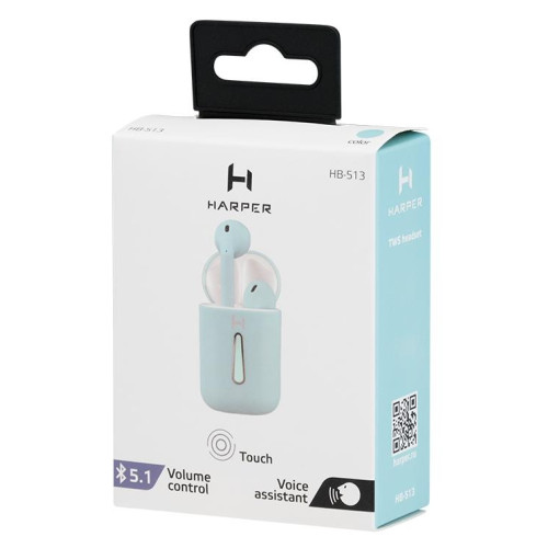 Гарнитура Bluetooth HARPER HB-513 BLUE