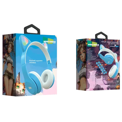 Гарнитура Bluetooth More choice HW24kids синий