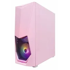 Корпус 1STPLAYER DK-3 ATX LED (DK-3-PK-3G6) розовый