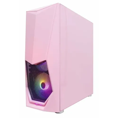 Корпус 1STPLAYER DK-3 ATX LED (DK-3-PK-3G6) розовый