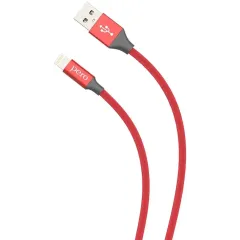 Кабель USB 2.0 A вилка - Lightning 8-pin 1 м Pero DC-02 красный