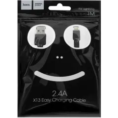 Кабель USB 2.0 A вилка - 8pin 1 м HOCO X13 Black