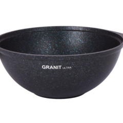 Казан KUKMARA Гранит Ultra, кгг47а, 4,5л, синий (с крышкой)(351656)