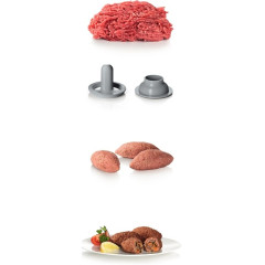 Мясорубка Bosch MFW66020, белая/серая