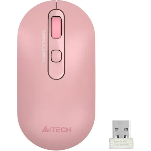 Мышь A4 Fstyler FG20 розовый оптическая (2000dpi) беспроводная USB