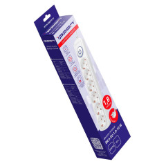 Фильтр сетевой Ippon BK-6-EU-1.8-10-W 1.8м белый