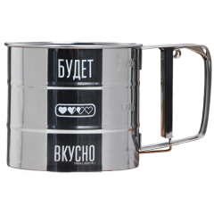 Кружка-сито «Будет вкусно», метал., 375 мл.(10181746)