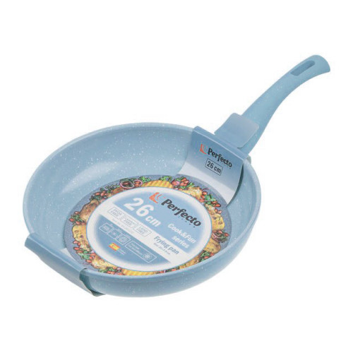 Сковорода PERFECTO LINEA Cook&Fun, Ф24х5.5 см,, голубая (55-240220)(*5)