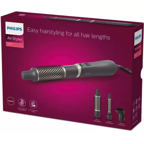 Фен-расческа PHILIPS BHA301/00 черная