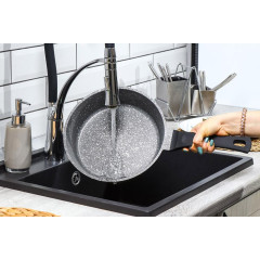 Сковорода ГУРМАН Estima серая ГМ2401 ЭЧИ индукция 24см (430986)