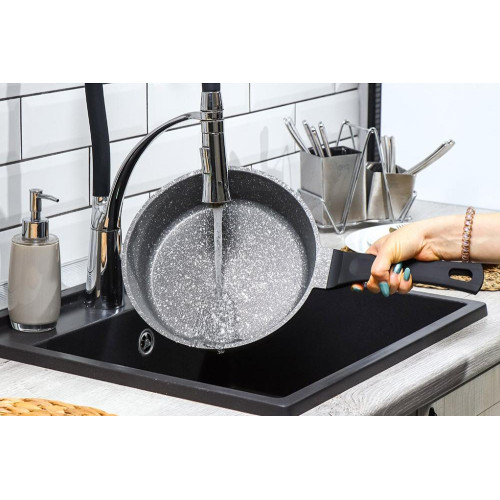 Сковорода ГУРМАН Estima серая ГМ2401 ЭЧИ индукция 24см (430986)