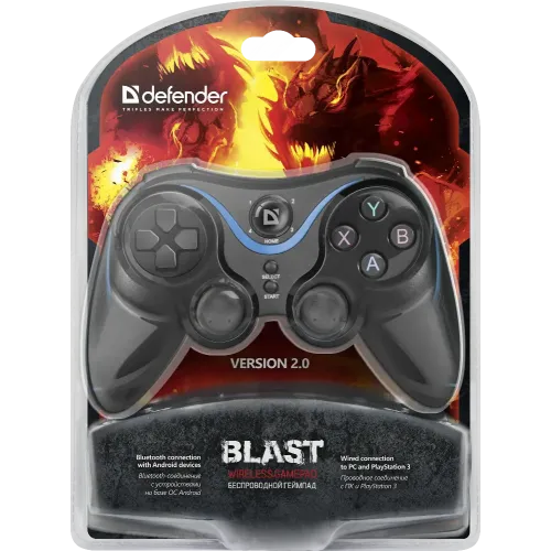 Геймпад Defender Blaster беспроводной USB,Bluetooth,Android,Li-Ion
