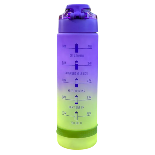 Бутылка для воды спортивная PH BOTTLE, желто-фиолетовая, 1000 мл.