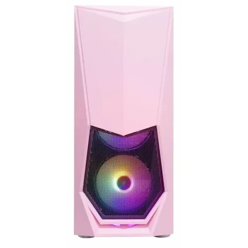 Корпус 1STPLAYER DK-3 ATX LED (DK-3-PK-3G6) розовый