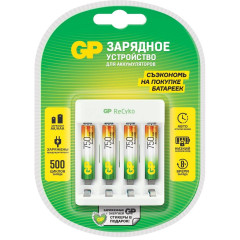 ЗУ д/аккум GP Е411/75AAAHCCS-2CR1 750mAh (4шт)
