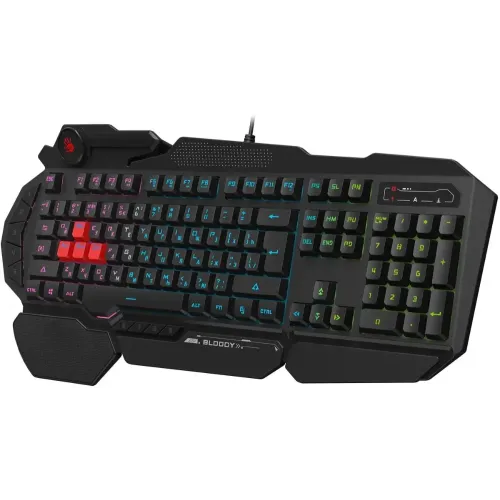 Клавиатура A4 Bloody B314 черный USB Multimedia for gamer LED