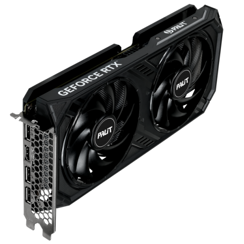 Видеокарта Palit PCI-E 4.0 RTX4060 DUAL OC NV RTX4060 8192Mb 128 GDDR6 1830/17000/HDMIx1/DPx3/HDCP R NE64060T19P1-1070D