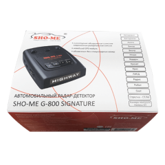 Радар-детектор SHO-ME G-800 SIGNATURE