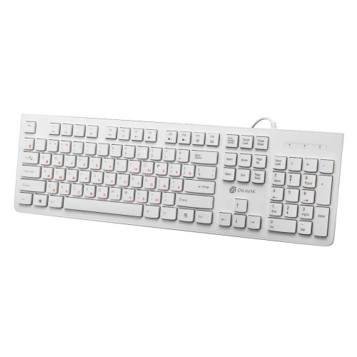 Клавиатура Oklick 505M белый USB (*7)