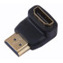 Переходник HDMI вилка - HDMI розетка угловой Belsis SP3003