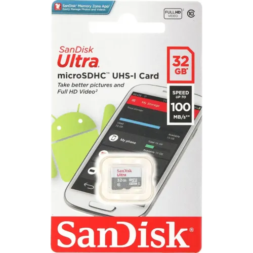 Карта micro-SD 32 GB SanDisk SDSQUNR-032G-GN3MN Ultra Light