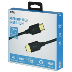 Кабель HDMI - HDMI 5 м TFN v2.0 Speed (TFN-H-SPD4K-5MBK)