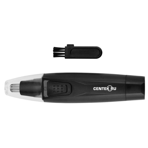 Триммер для носа и ушей CENTEK CT-2196 чёрный/хром