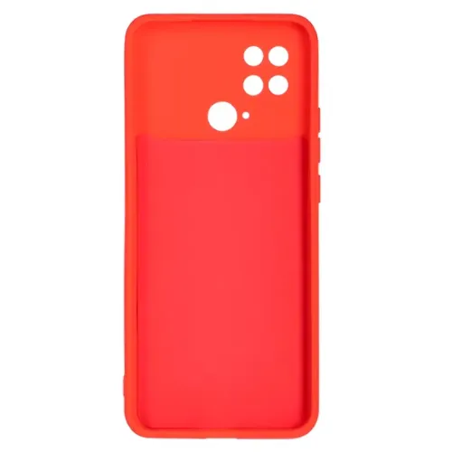 Бампер Xiaomi Poco C40 4G ZIBELINO Soft Matte красный с микрофиброй
