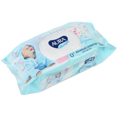 Салфетки влажн. AURA ULTRA COMFORT детские 120 шт.