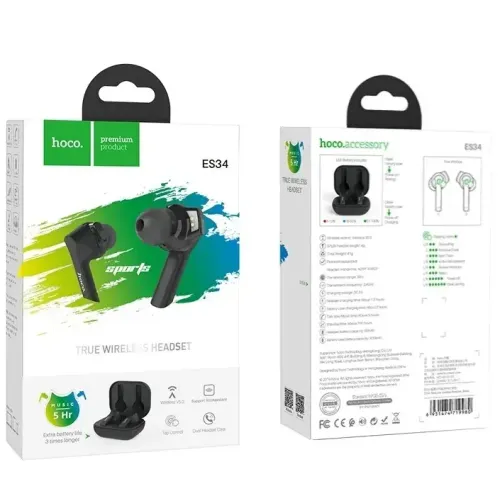 Гарнитура Bluetooth HOCO ES34 Pleasure TWS (Black)